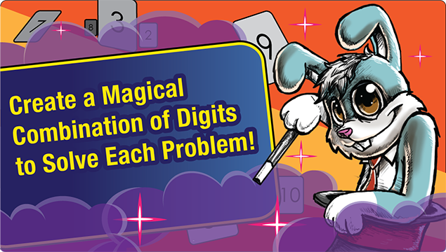 Use critical thinking and problem solving with all of our Magic Digits lessons.